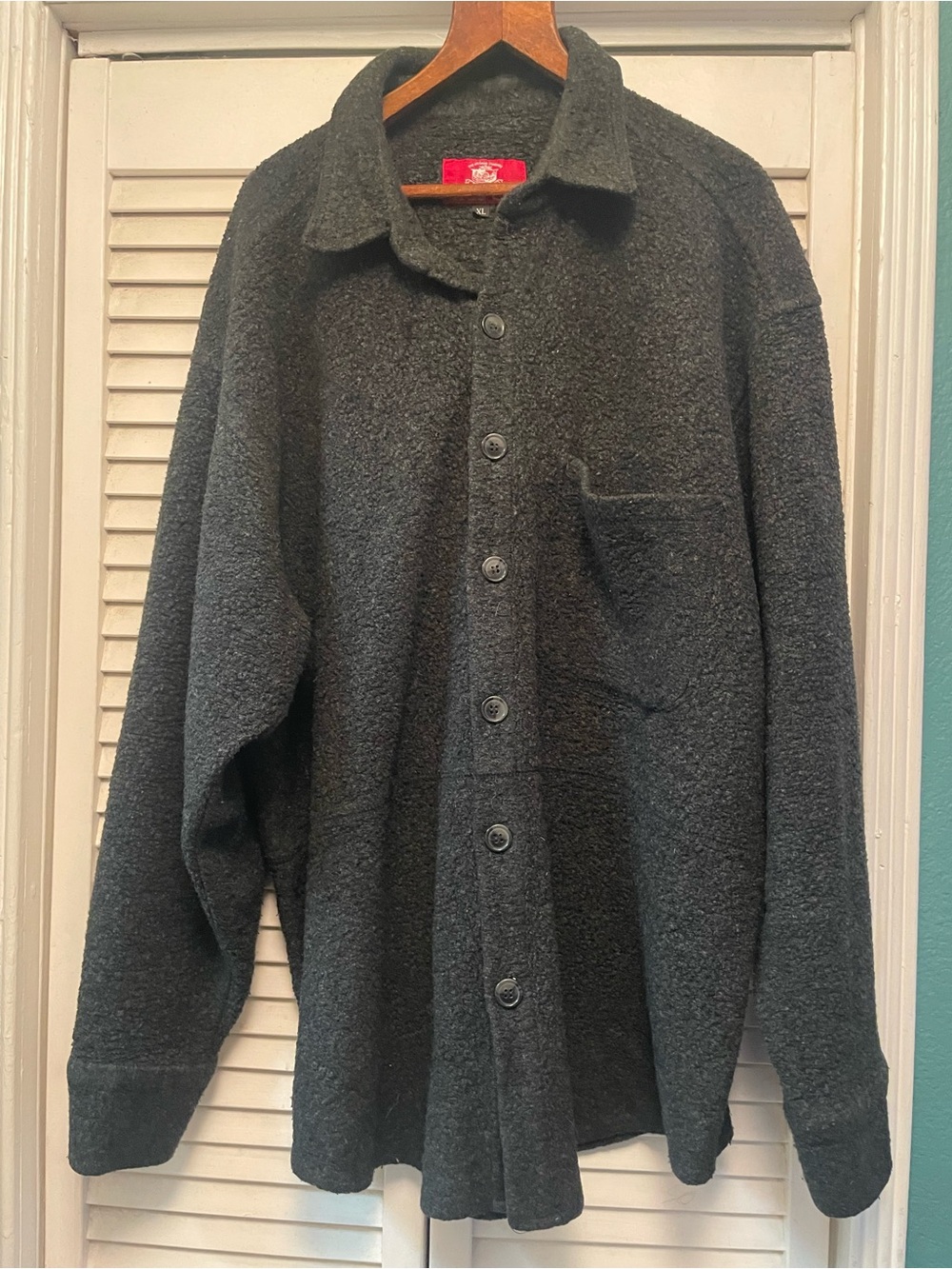 True Grit Charcoal Button-Up Shirt Jacket